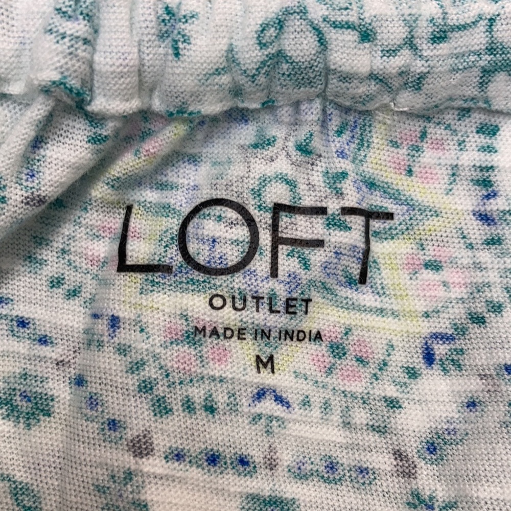 NWOT Women’s LOFT Outlet Short Sleeve Elastic Collar Top - Picture 9 of 13